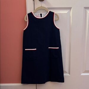 La Coqueta Navy Sleeveless Kids Dress